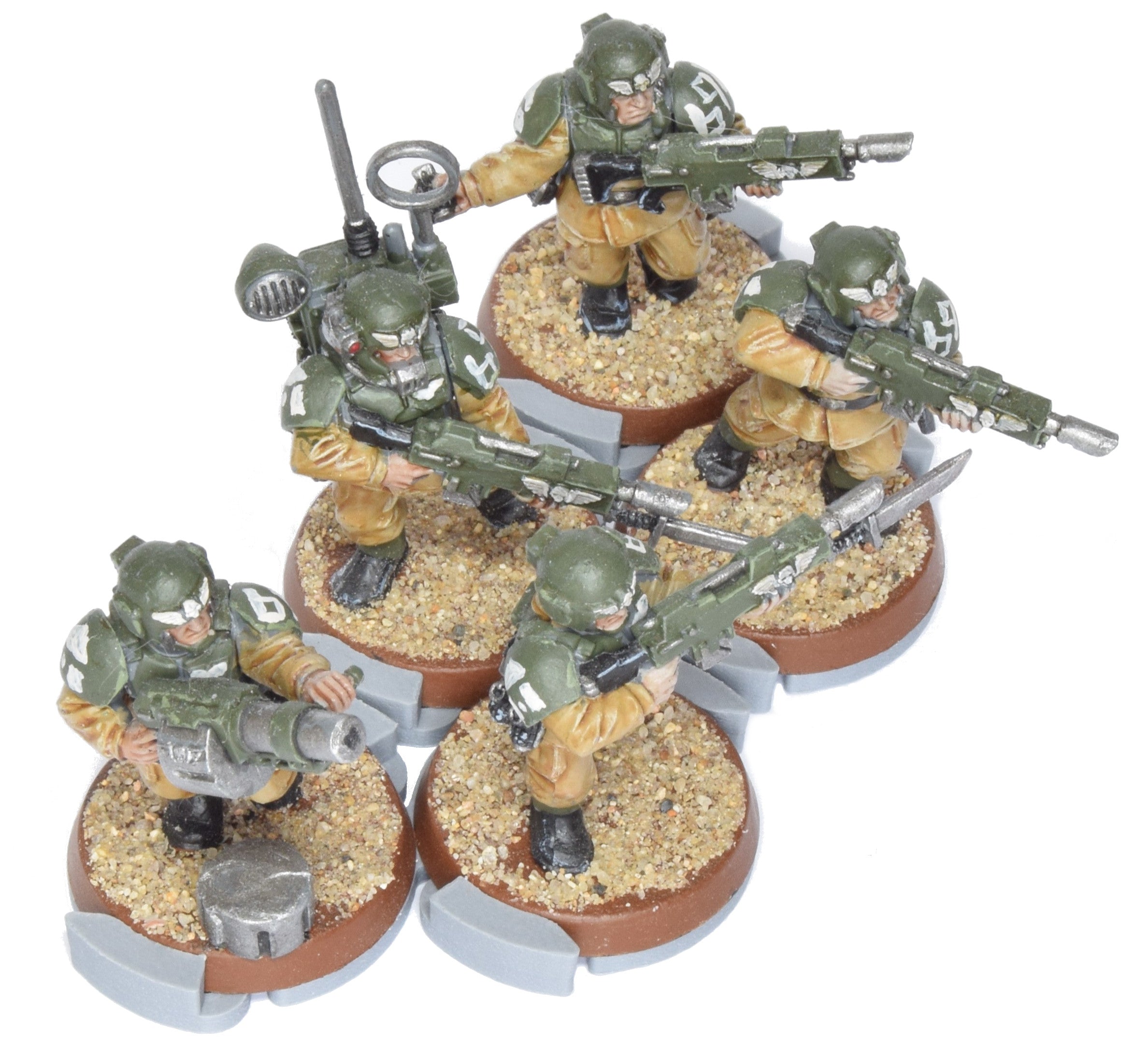 Assault Movement Tray - 4 pack - 5 models staggered formation