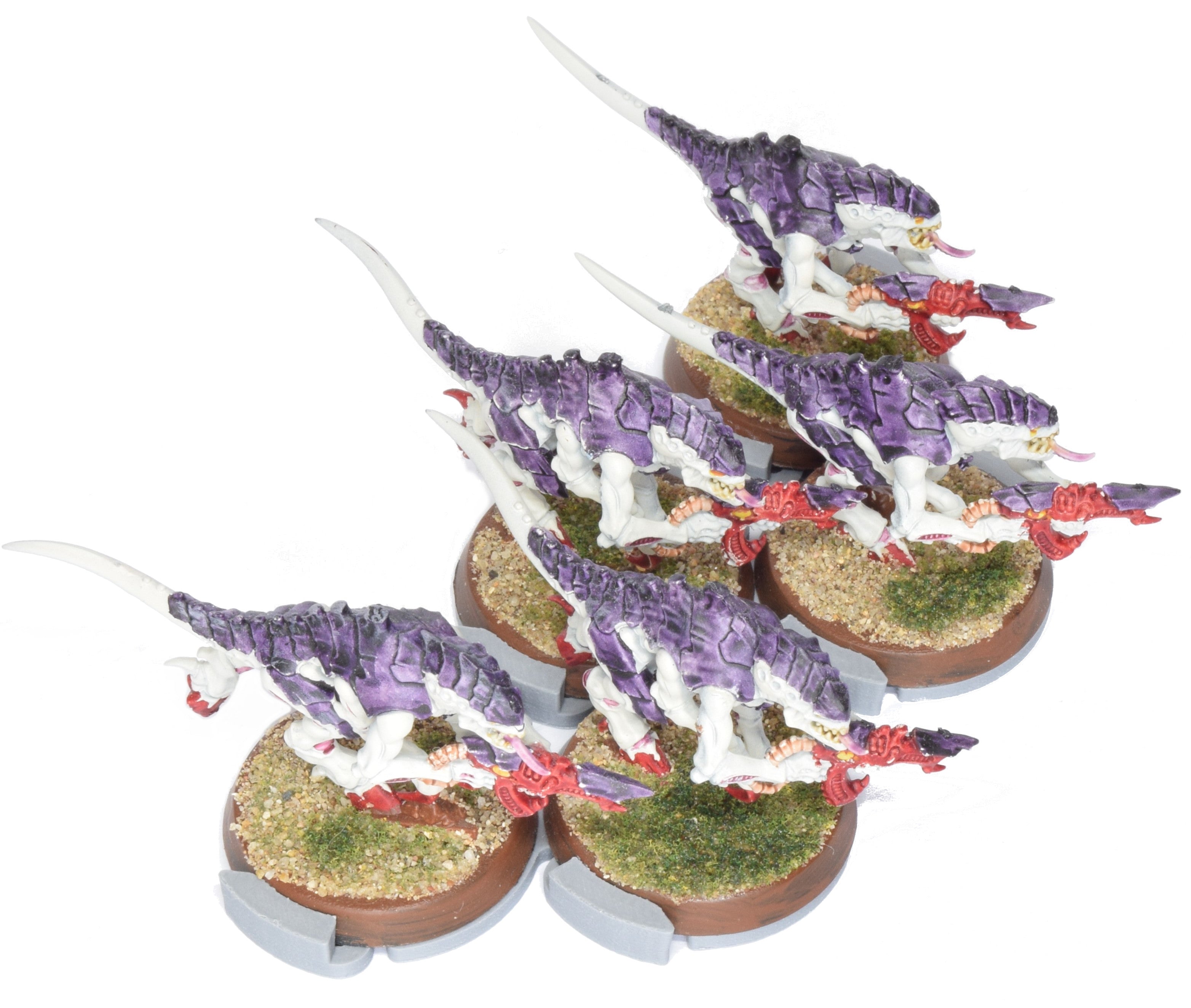 Assault Movement Tray - 4 pack - 5 models staggered formation