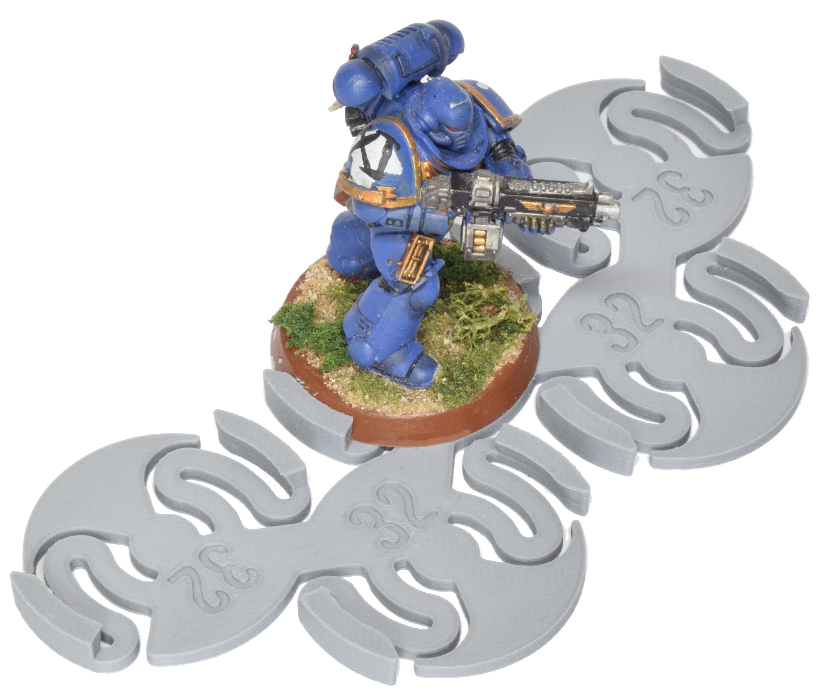 Assault Movement Tray - 4 pack - 5 models staggered formation