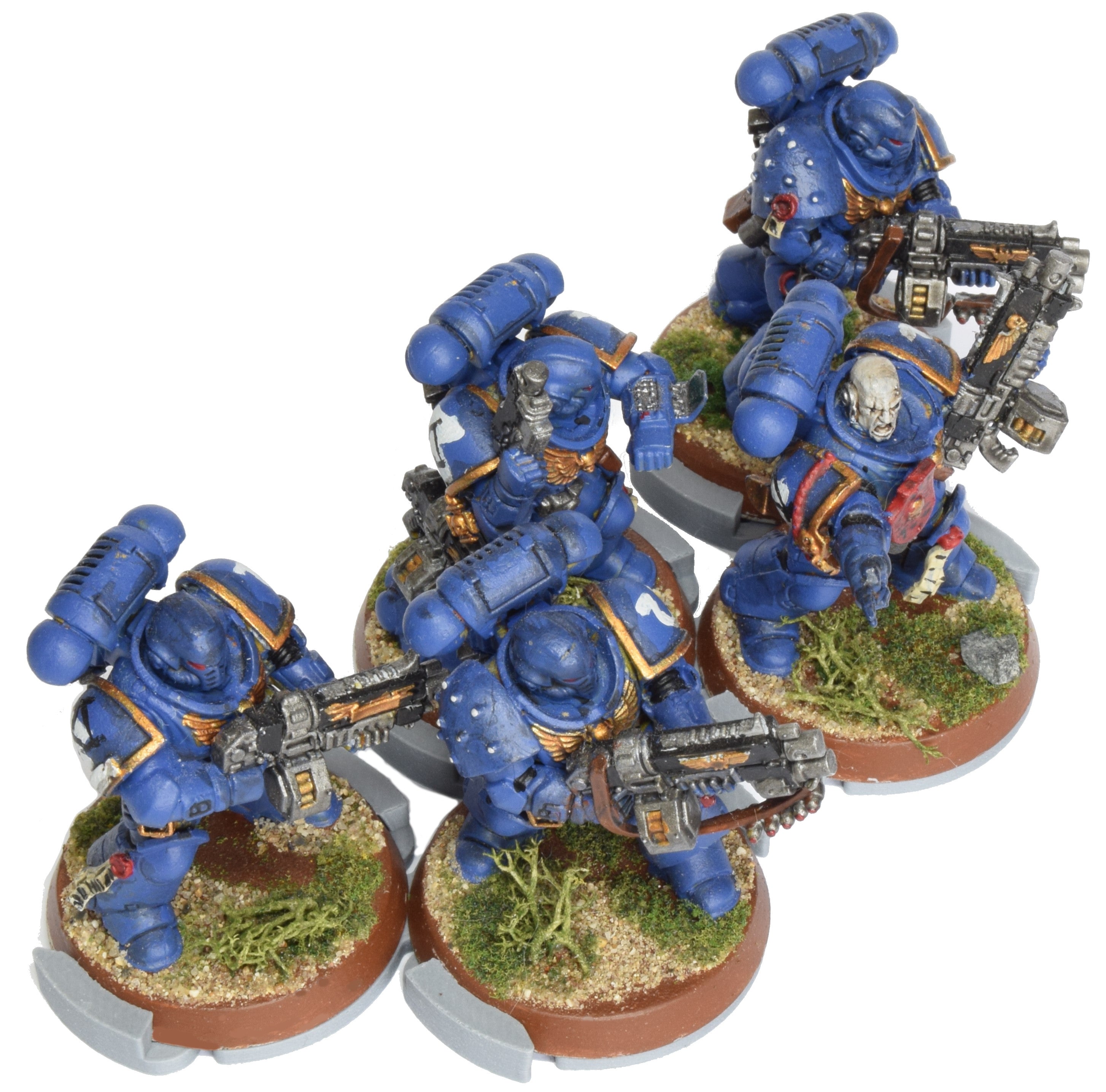Assault Movement Tray - 4 pack - 5 models staggered formation