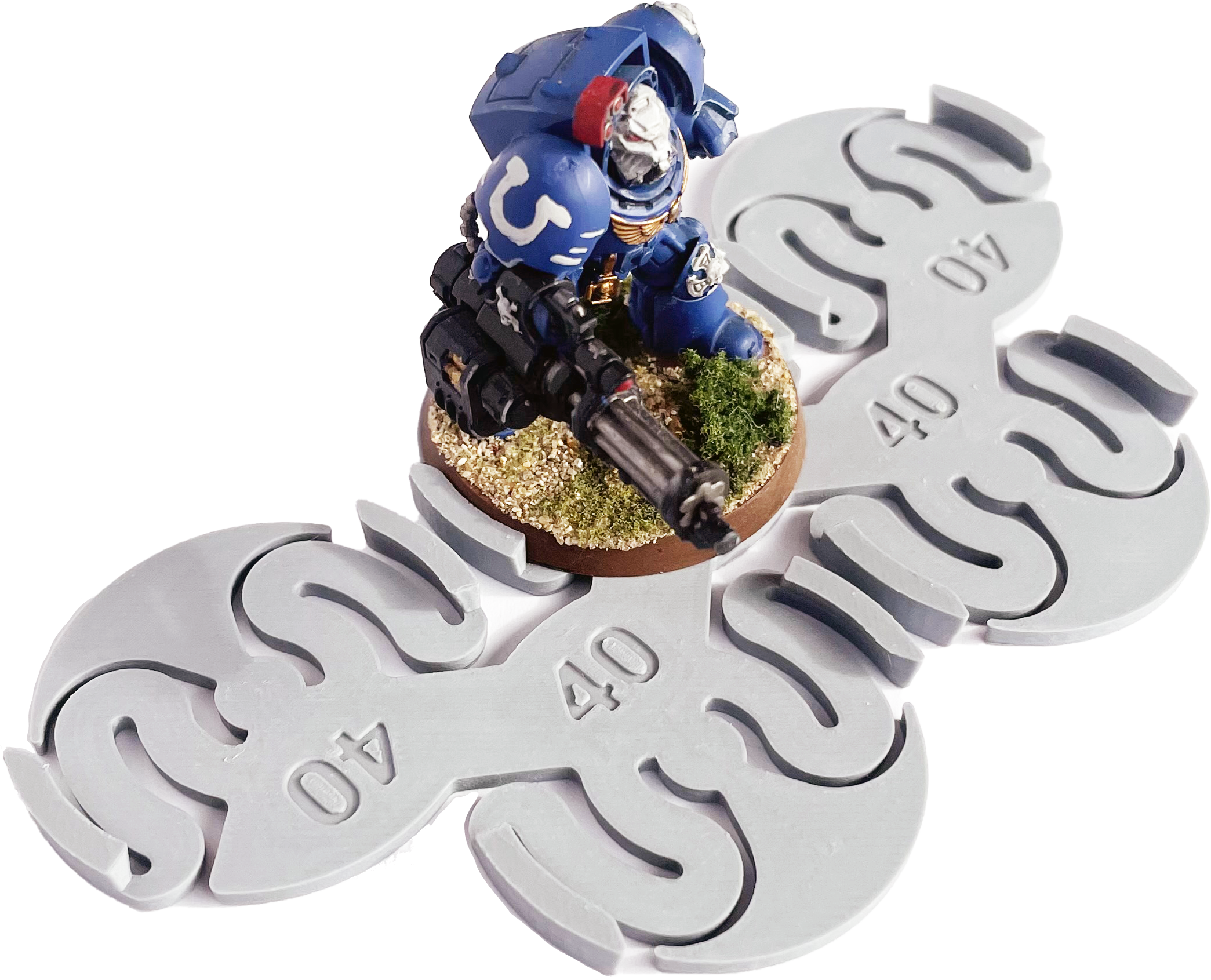 Assault Movement Tray - 4 pack - 5 models staggered formation