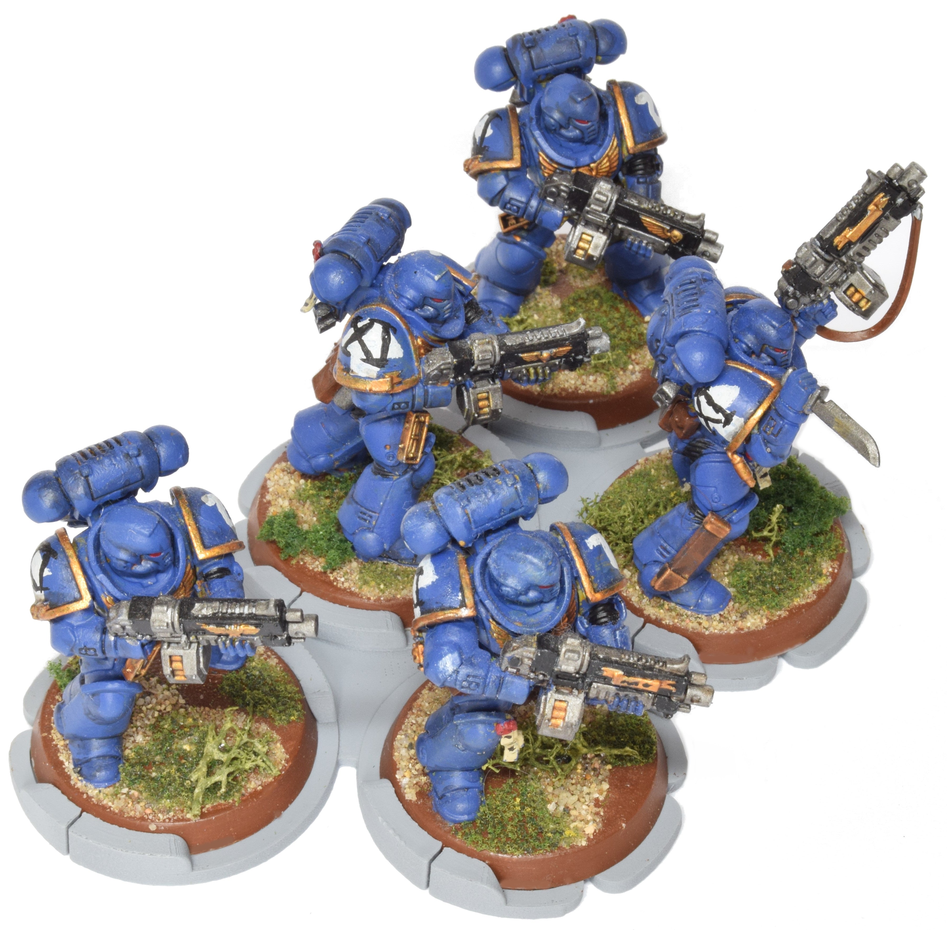 Standard Movement Tray - 4 pack - 5 models staggered formation