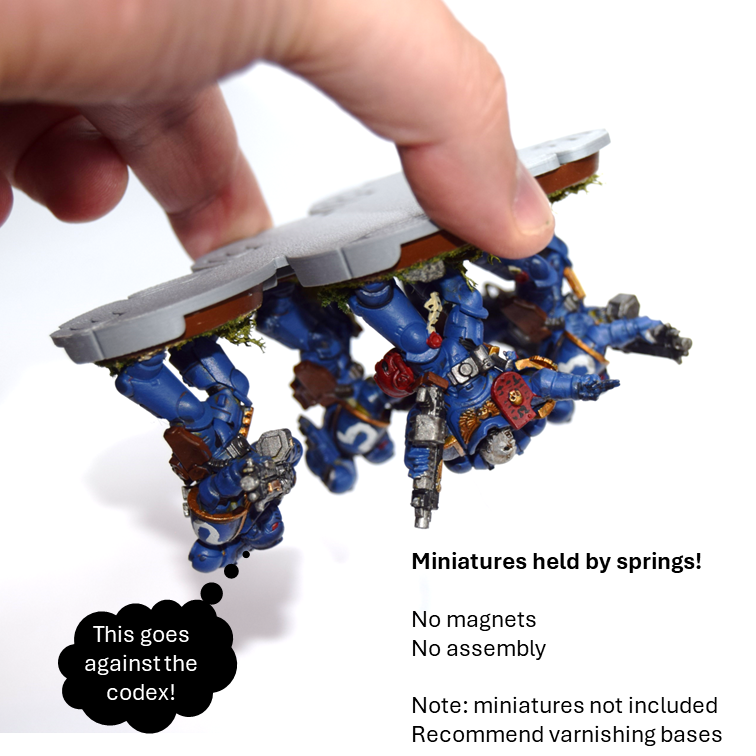 Standard Movement Tray - 4 pack - 5 models staggered formation